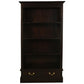 WIDE TASMANIA 2 DRAWER BOOKCASE IN CHOCOLATE FINISH - MyChocolateWood