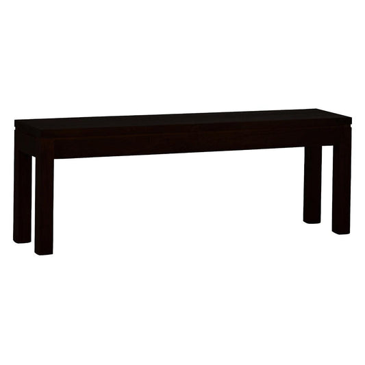 TANAKA SOLID TIMBER MAHOAGNY BENCH 120CM IN CHOCOLATE