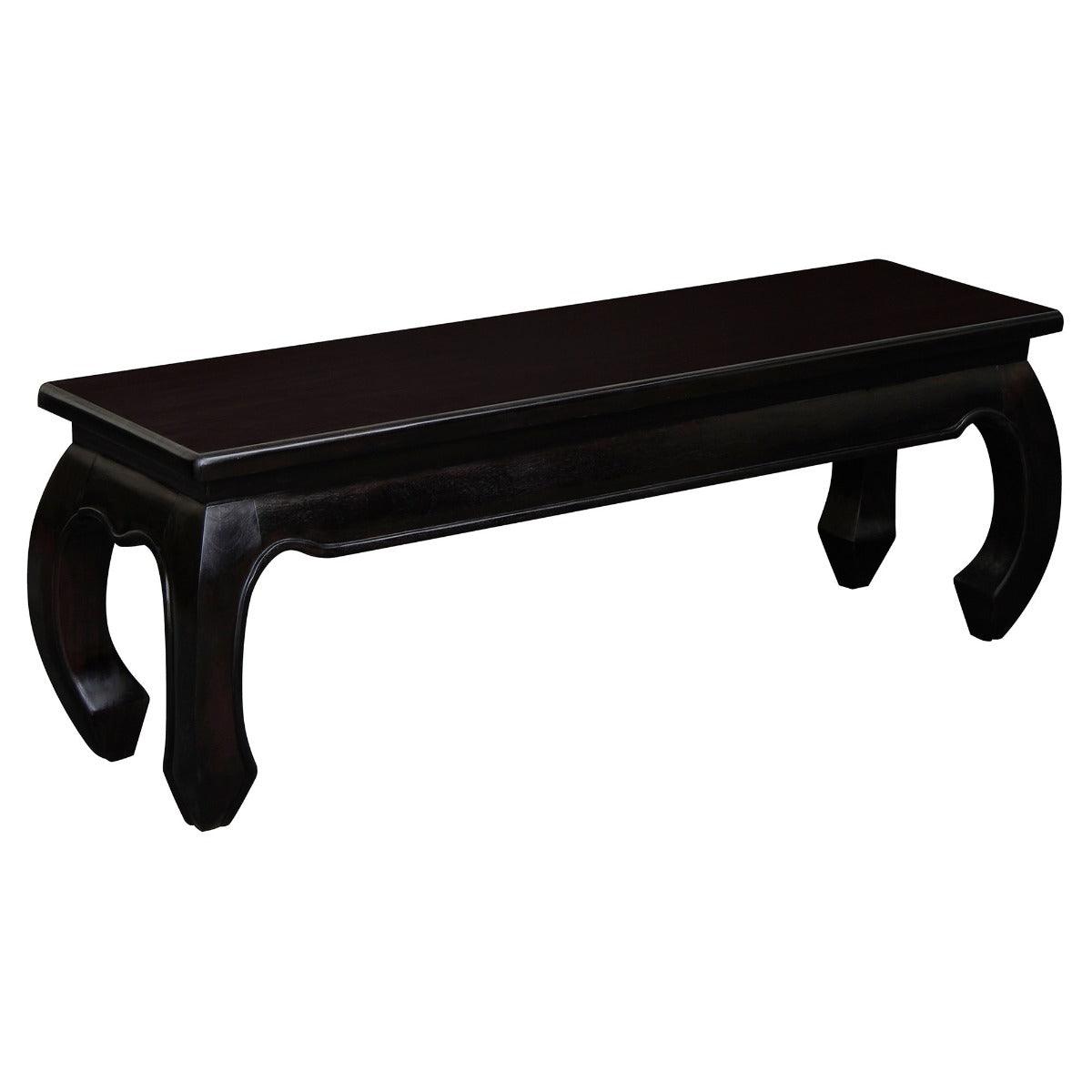 CHENGLEI OPIUM STYLE LEG 128CM BENCH IN CHOCOLATE