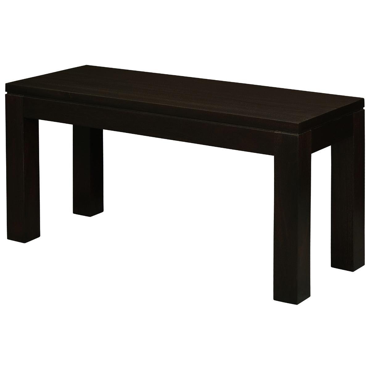TANAKA SOLID TIMBER MAHOAGNY BENCH 90CM IN CHOCOLATE