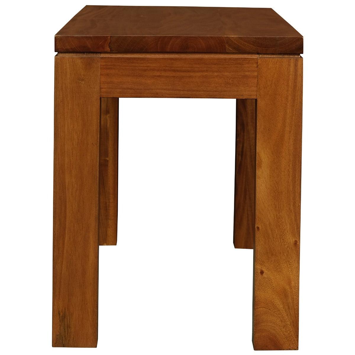 TANAKA SOLID TIMBER MAHOAGNY BENCH 90CM IN  LIGHT PECAN