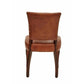 GRANADA VINTAGE LEATHER DINING CHAIR - MyChocolateWood