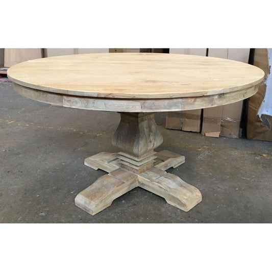 TIVOLI ROUND DINING TABLE IN RECYCLED ELM 150CM DIAMETER