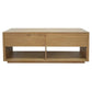 CARDEW SOLID WHITE CEDAR TIMBER 2 DRAWERS 140CM TV UNIT IN NATURAL