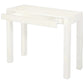 TANAKA SOLID MAHOGANY TIMBER CONSOLE TABLE WITH 1 HIDDEN DRAWER  IN WHITE 90CM - MyChocolateWood