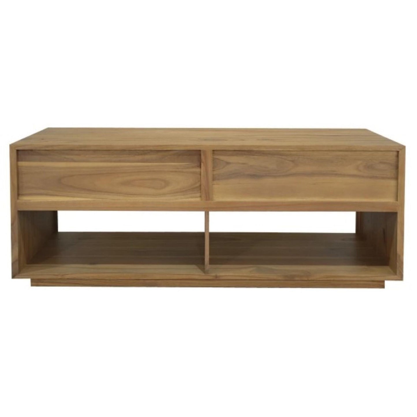 CARDEW SOLID WHITE CEDAR TIMBER 2 DRAWERS 140CM TV UNIT IN NATURAL