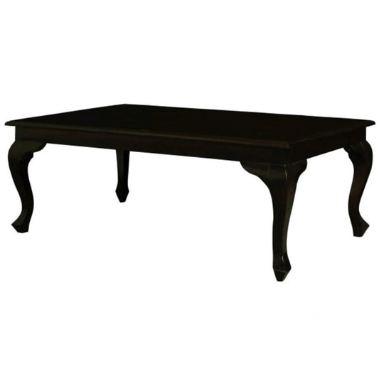 STEWART QUEEN ANN STYLE SOLID MAHOGANY 120CM COFFEE TABLE IN CHOCOLATE