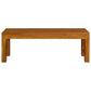 FULTON SOLID MAHOGANY TIMBER BENCH IN LIGHT PECAN 128CM - MyChocolateWood