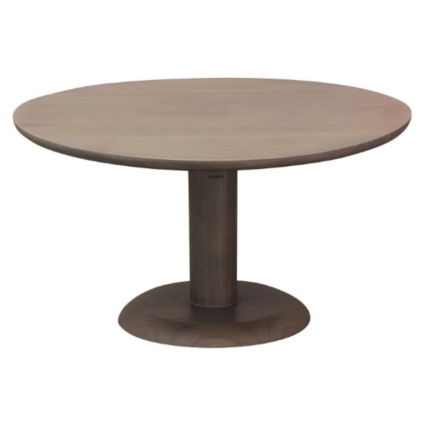 OSLO SOLID WHITE CEDAR TIMBER ROUND COFFEE TABLE IN LATTE