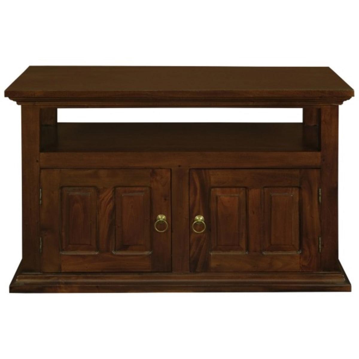 ALLENBY SOLID MAHOGANY TV UNIT 2 DOORS/SHELF - MAHOGANY