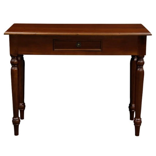 EMERY SOLID MAHOGNAY TIMBER HALL TABLE 100CM - MAHOGANY