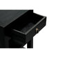 MARGARITA SOLID MAHOGNY 1 DRAWER LAMP TABLE - BLACK - MyChocolateWood