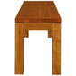 FULTON SOLID MAHOGANY TIMBER BENCH IN LIGHT PECAN 128CM - MyChocolateWood