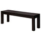 FULTON SOLID MAHOGANY 3 PIECE BENCH DINING SET IN CHOCOLATE 150CM - MyChocolateWood
