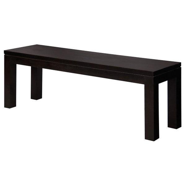 FULTON SOLID MAHOAGNY TIMBER BENCH 128CM IN CHOCOLATE