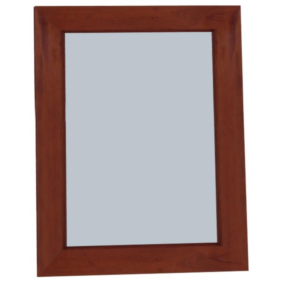 BRENTFORD 80CM SOLID MAHOGANY TIMBER FRAME MIRROR IN MAHOGANY