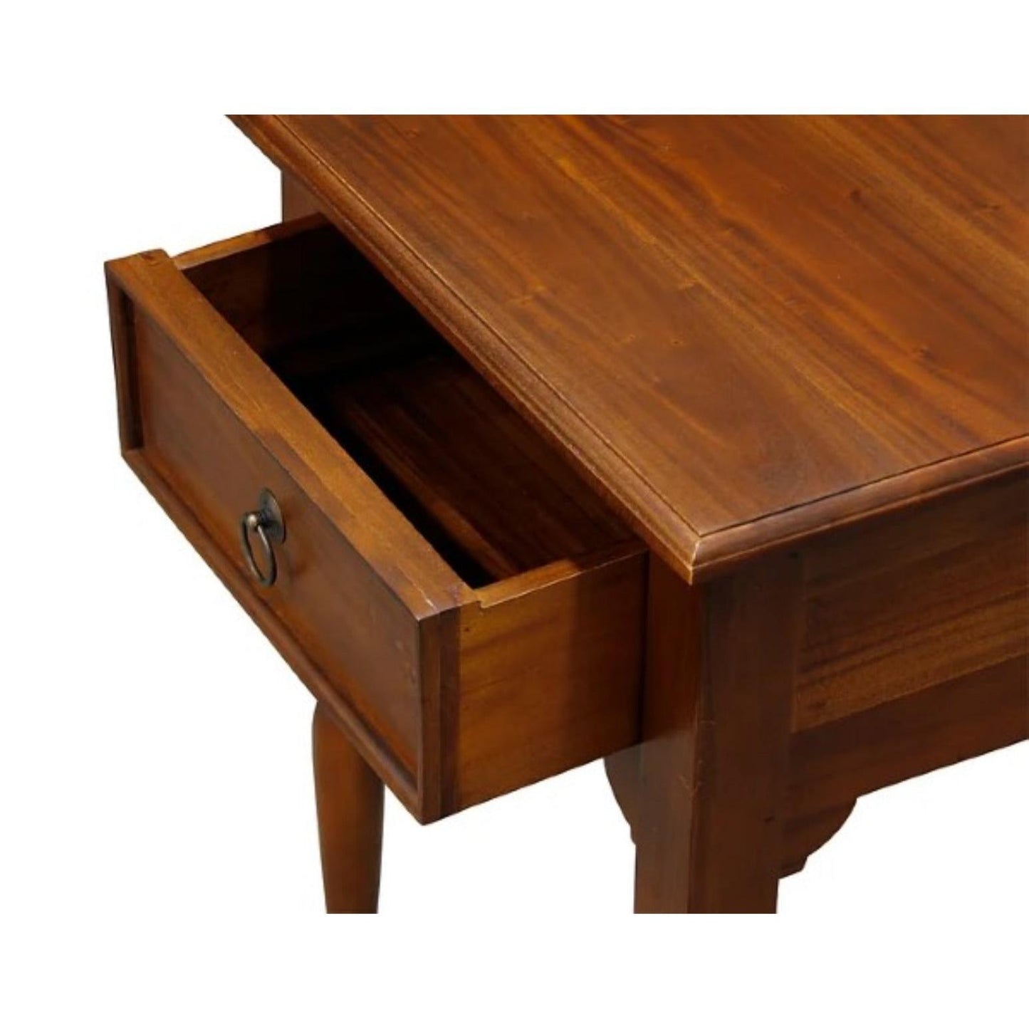 EMERY SOLID MAHOGNAY TIMBER SIDE TABLE - MAHOGANY