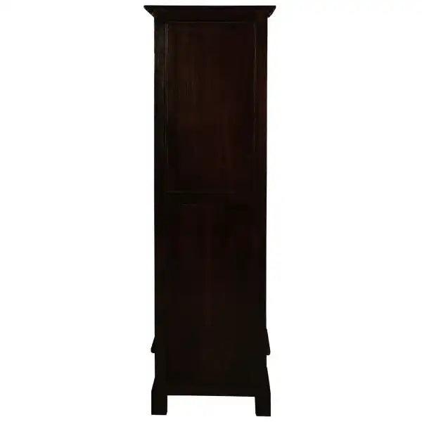 NARROW TASMANIA 1 DRAWER BOOKCASE IN CHOCOLATE FINISH