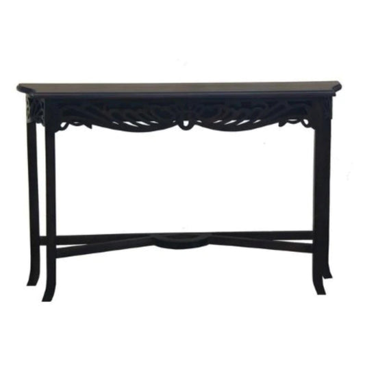 MANOR SOLID MAHOGANY TIMBER CONSOLE TABLE 82CM IN CHOCOLATE