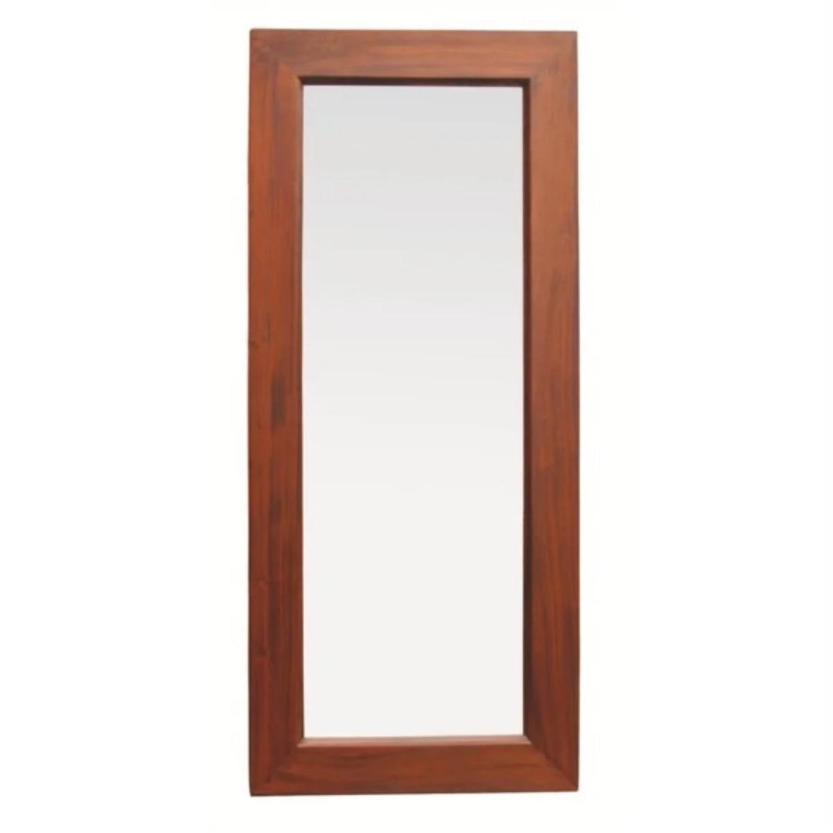 DIAS SOLID MAHOGANY TIMBER FRAME MIRROR IN MAHOGANY 65CM - MyChocolateWood