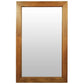 DIAS SOLID MAHOGANY TIMBER FRAME MIRROR IN LIGHT PECAN 100CM