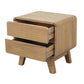 PROVIDENCE 2 DRAWER BEDSIDE TABLE IN WHITE CEDAR TIMBER (MINDI WOOD)