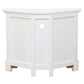 JEREMIAH CORNER SOLID MAHOGANY TV UNIT 2 DOORS/SHELF - WHITE - MyChocolateWood