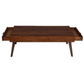 COLOGNE 160CM COFFEE TABLE WITH 2 SIDE DRAWERS IN MEDIUM BROWN - MyChocolateWood