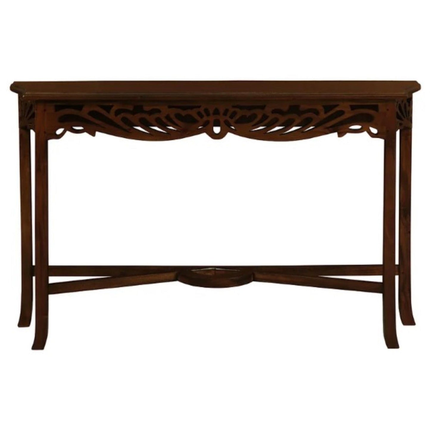 MANOR SOLID MAHOGANY TIMBER CONSOLE TABLE 120CM IN MAHOGANY