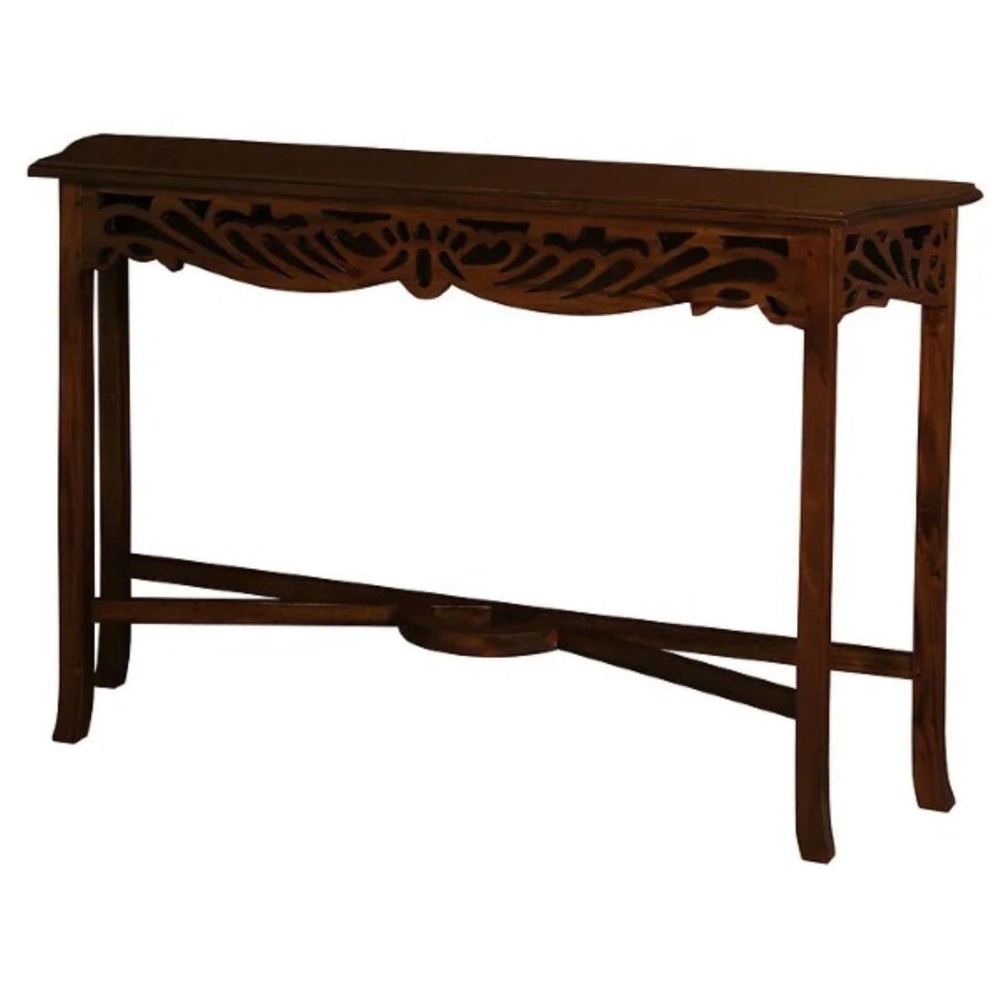 MANOR SOLID MAHOGANY TIMBER CONSOLE TABLE 120CM IN MAHOGANY