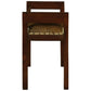 DAISY SOLID MAHOGANY TIMBER SINGLE BENCH WITH GOAT HIDE SEAT - MyChocolateWood