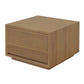 CARDEW SOLID WHITE CEDAR TIMBER 1 DRAWER LOW BEDSIDE TABLE IN NATURAL - MyChocolateWood