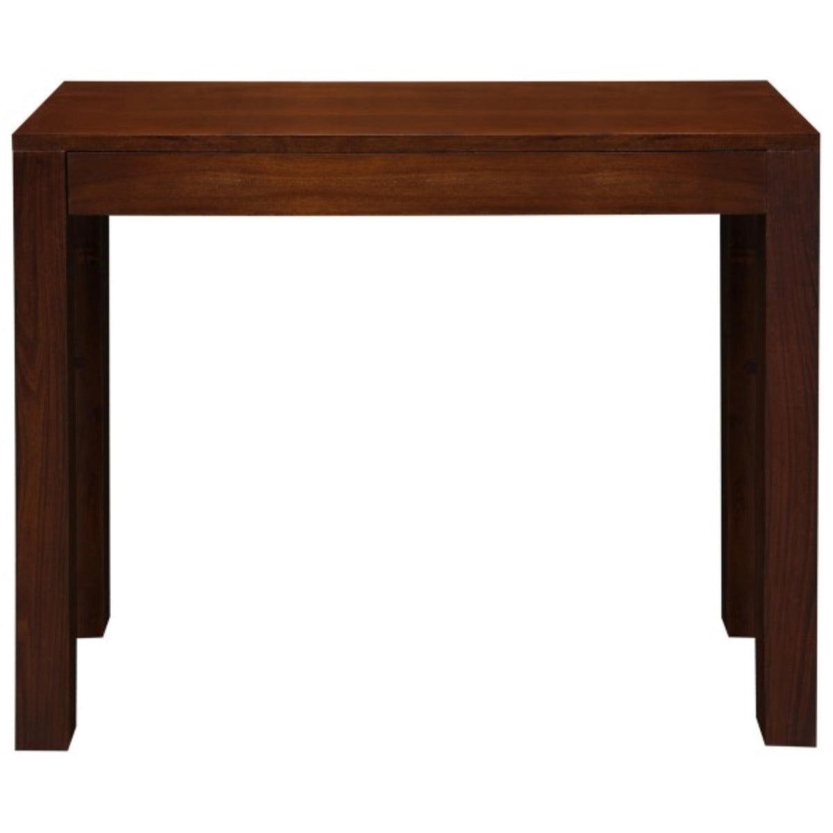 TANAKA SOLID MAHOGANY TIMBER CONSOLE TABLE WITH 1 HIDDEN DRAW 90CM IN MAHOGANY