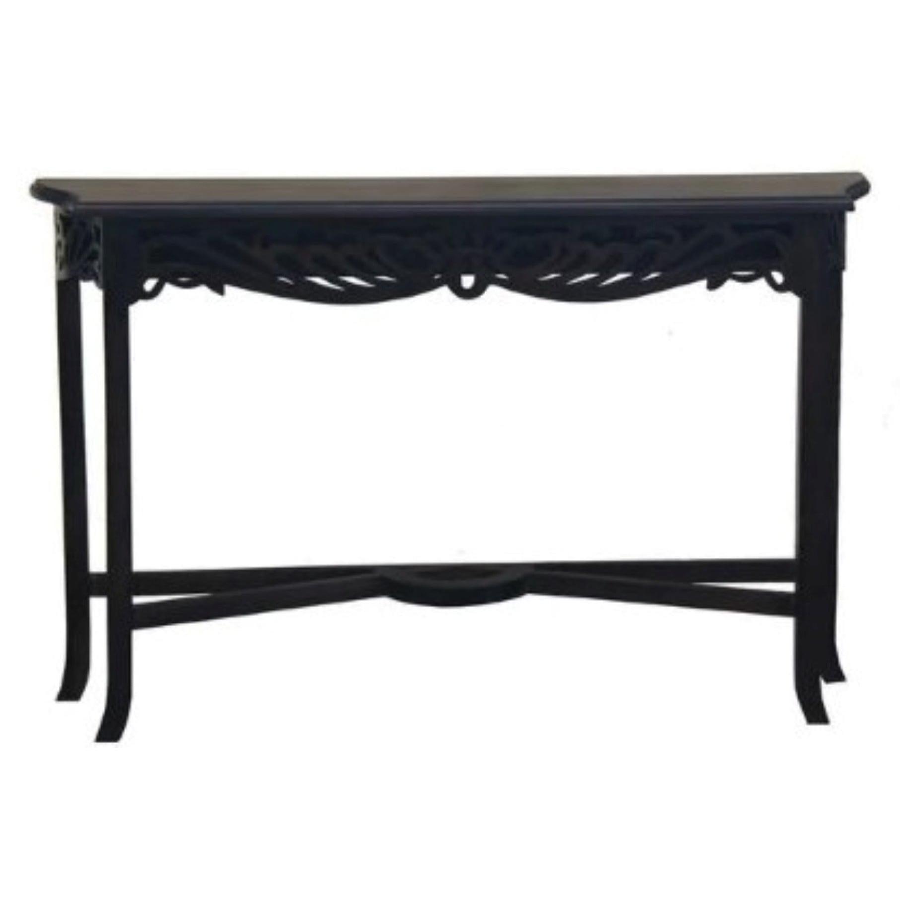 MANOR SOLID MAHOGANY TIMBER CONSOLE TABLE 120CM IN CHOCOLATE