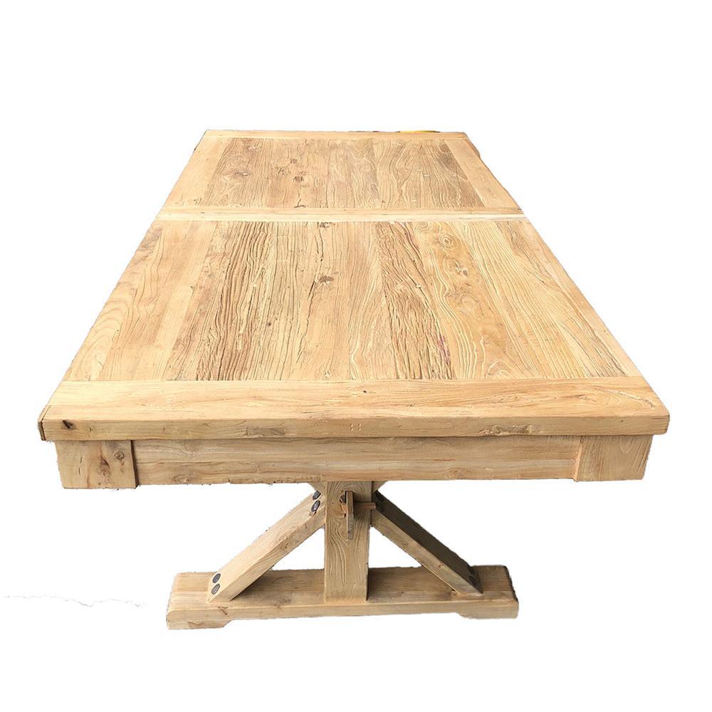 BORDEAUX EXTENSION DINING TABLE IN RECLAIMED ELM