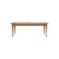 BOSQUET SOLID LIGHT FRUITWOOD DOUBLE EXTENSION DINING TABLE - MyChocolateWood