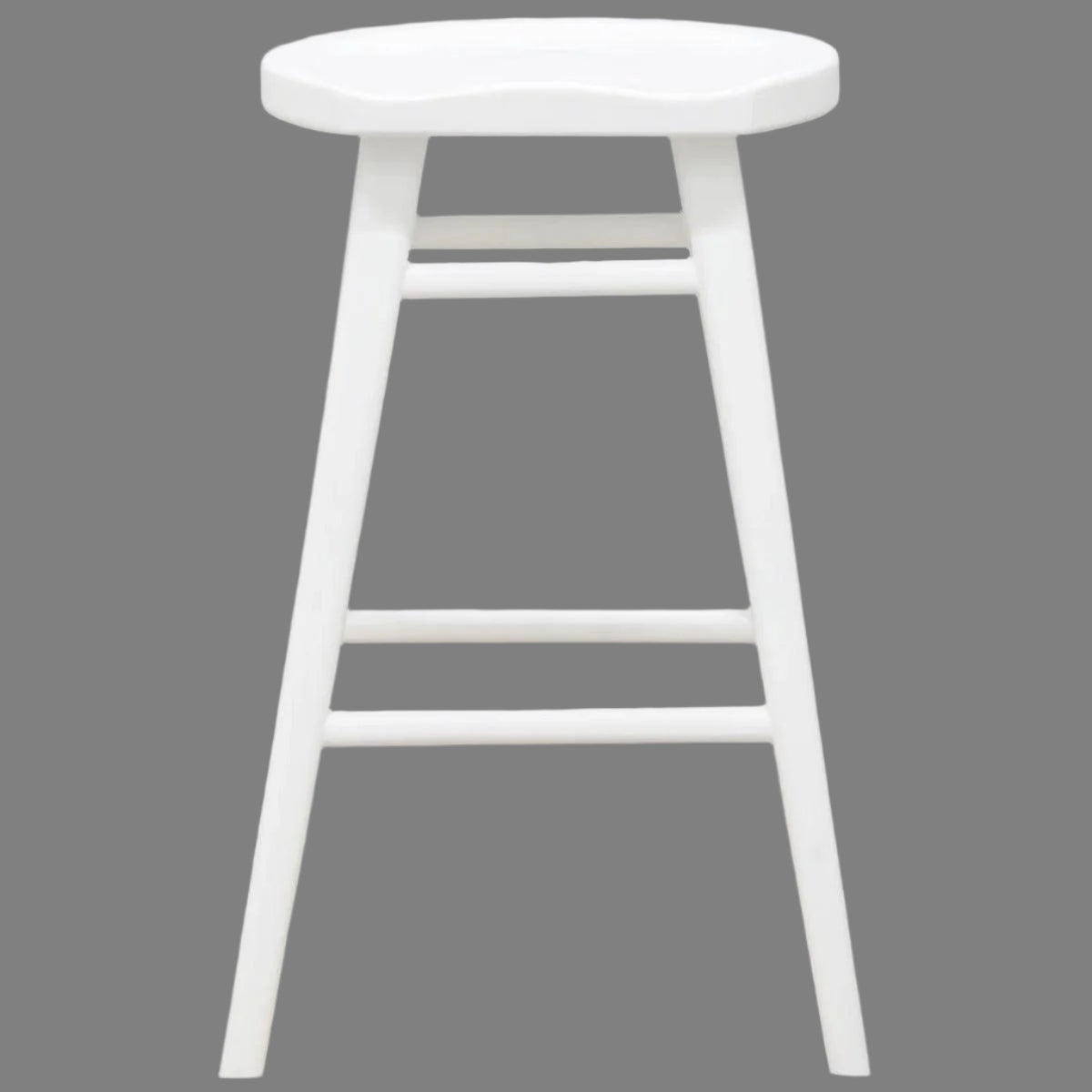 BERONA SOLID MAHOGANY COUNTER STOOL WHITE