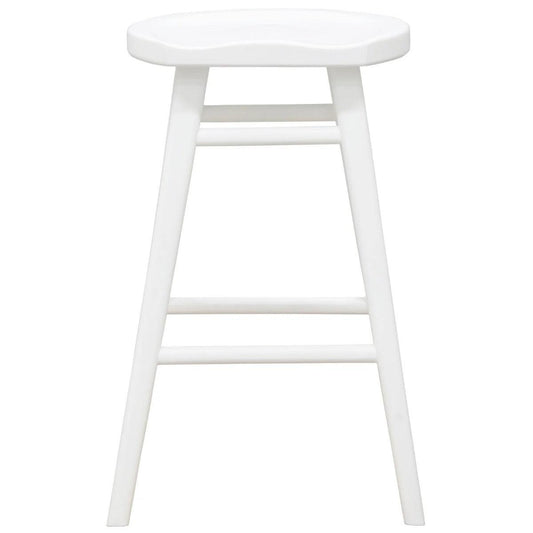 BERONA SOLID MAHOGANY COUNTER STOOL WHITE