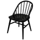 VERA SOLID OAK DINING CHAIRS IN BLACK SET OF 2 - MyChocolateWood