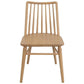RIVIERA SOLID OAK DINING CHAIRS IN NATURAL SET OF 2