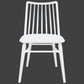 RIVIERA SOLID OAK DINING CHAIRS IN WHITE SET OF 2