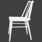 RIVIERA SOLID OAK DINING CHAIRS IN WHITE SET OF 2