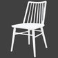 RIVIERA SOLID OAK DINING CHAIRS IN WHITE SET OF 2