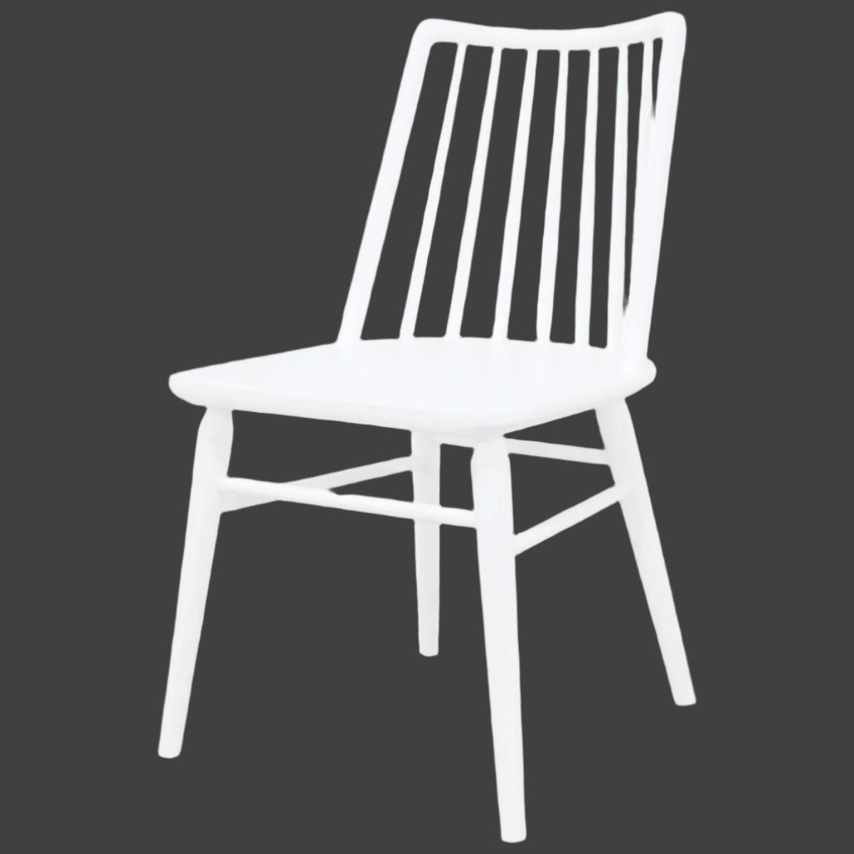 RIVIERA SOLID OAK DINING CHAIRS IN WHITE SET OF 2