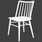 RIVIERA SOLID OAK DINING CHAIRS IN WHITE SET OF 2
