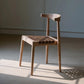 ELLIOT SOLID OAK DINING CHAIR WITH GENUINE WOVEN LEATHER NATURAL