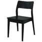 PROVIDENCE SOLID OAK DINING CHAIRS IN BLACK SET OF 2 - MyChocolateWood