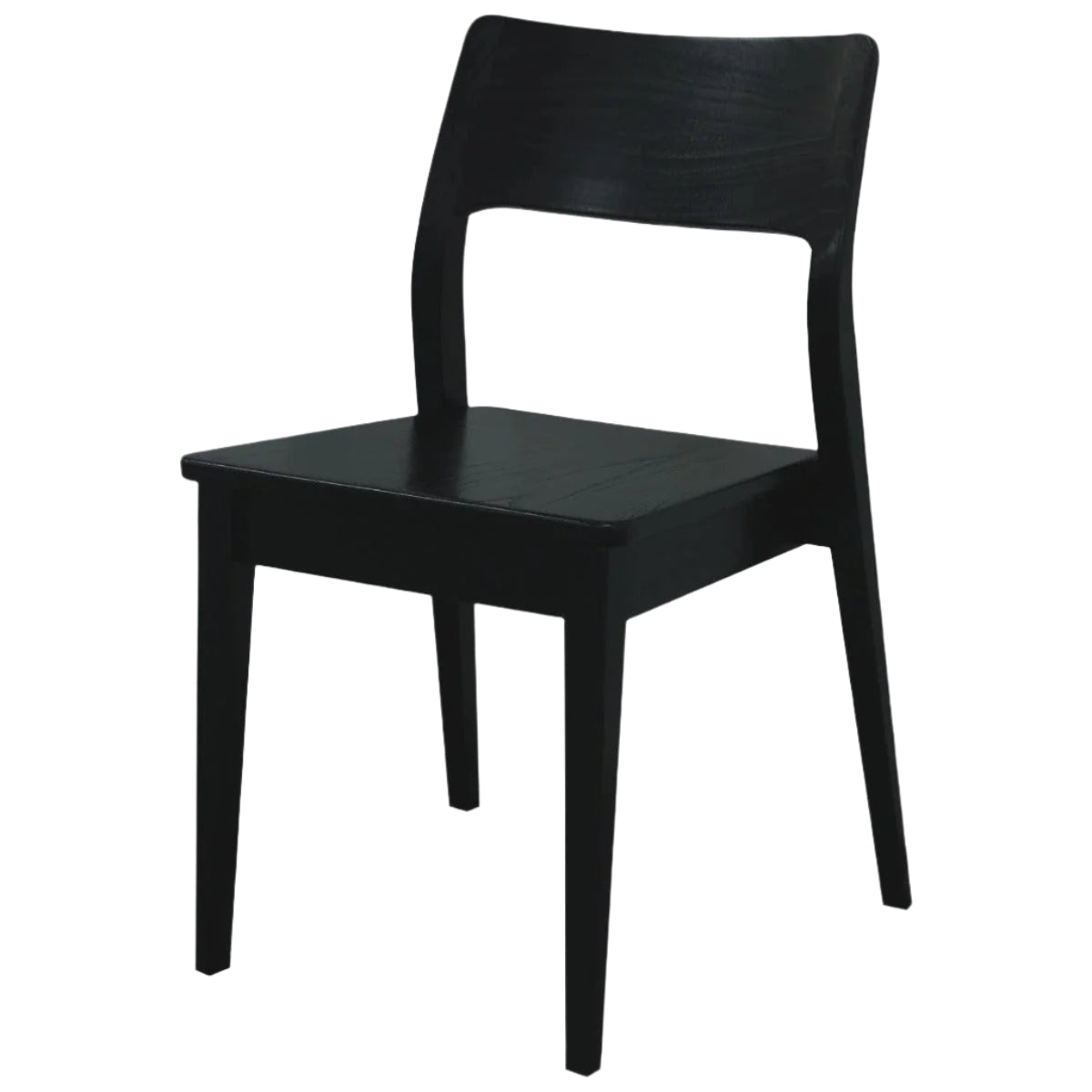 PROVIDENCE SOLID OAK DINING CHAIRS IN BLACK SET OF 2 - MyChocolateWood