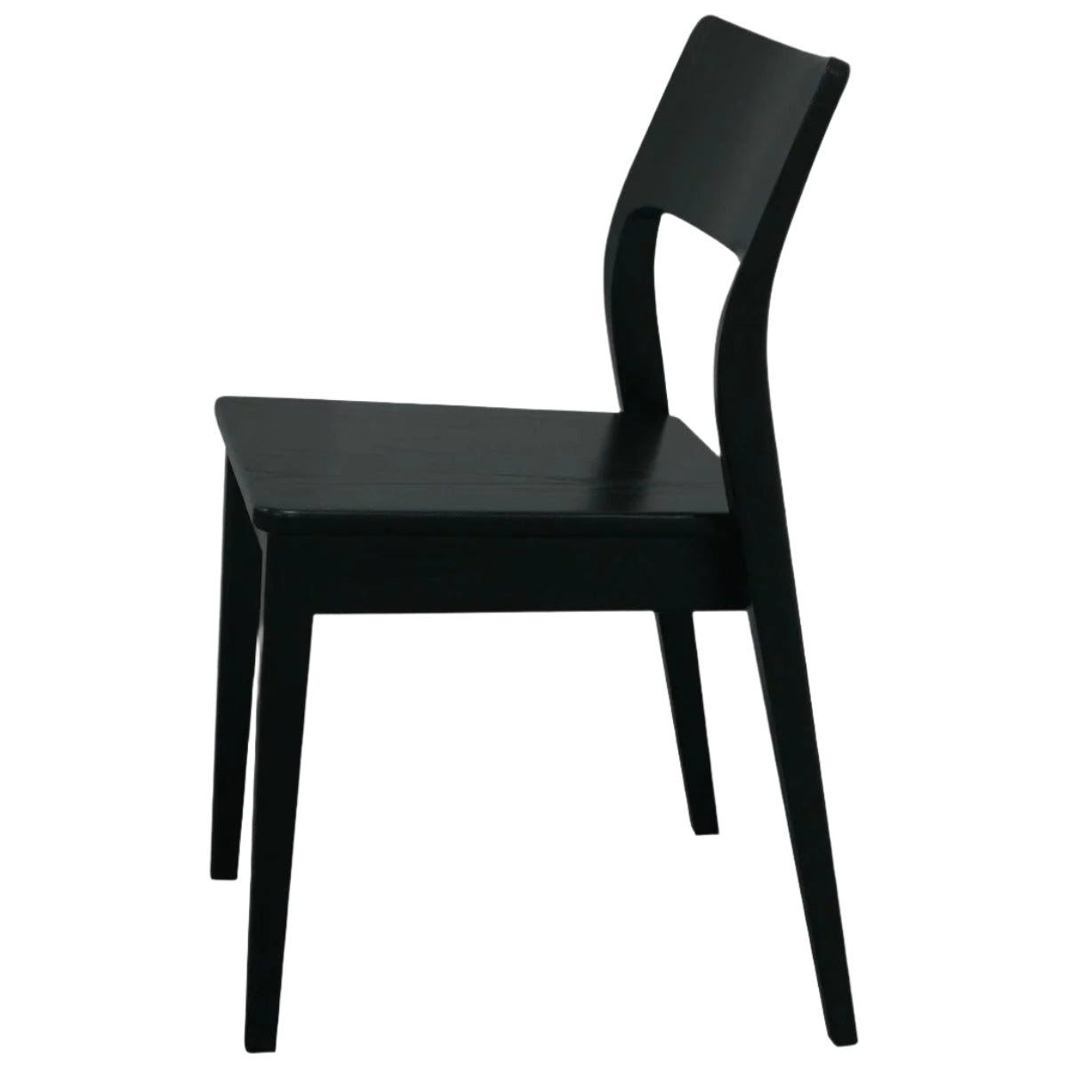 PROVIDENCE SOLID OAK DINING CHAIRS IN BLACK SET OF 2