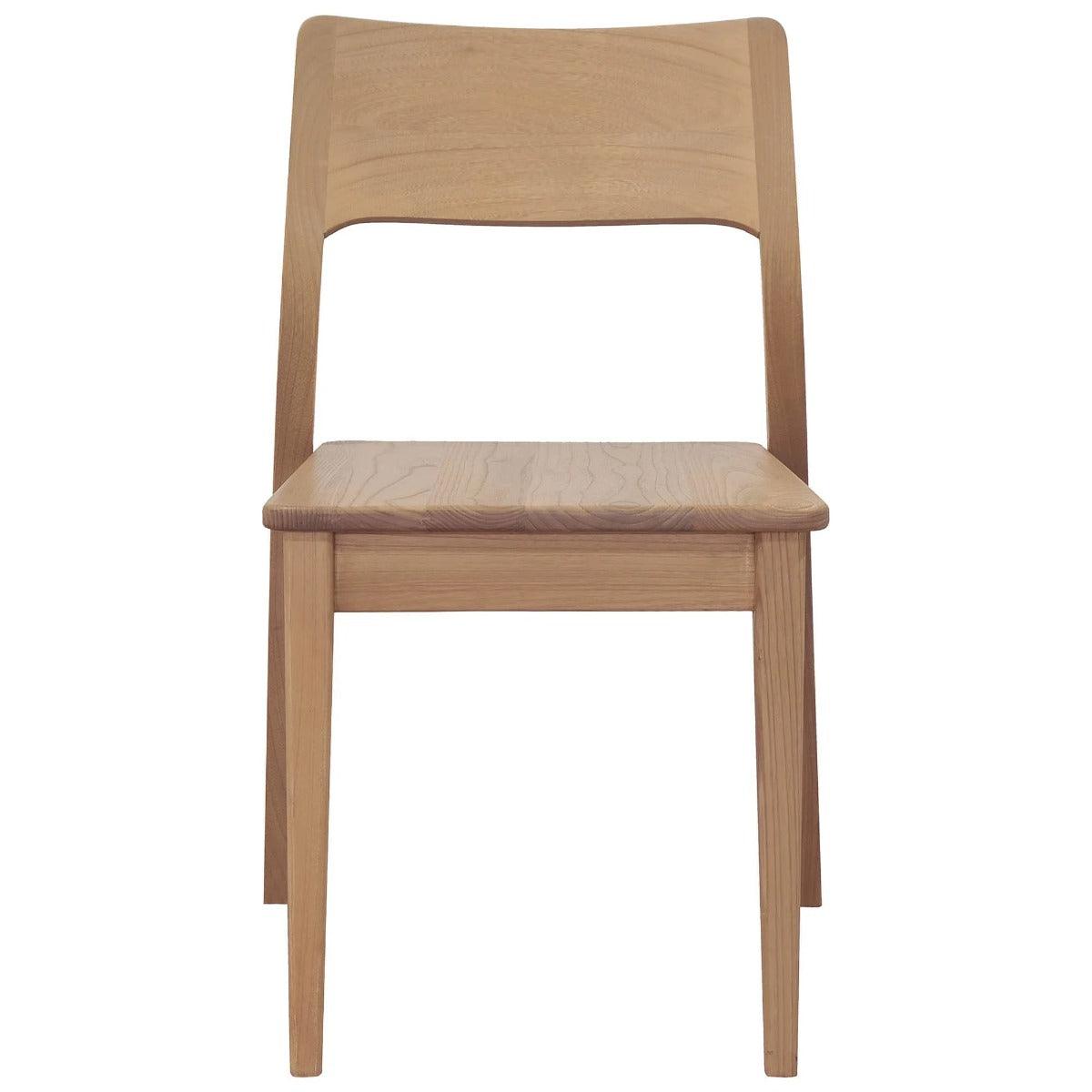 PROVIDENCE SOLID OAK DINING CHAIRS IN NATURAL SET OF 2